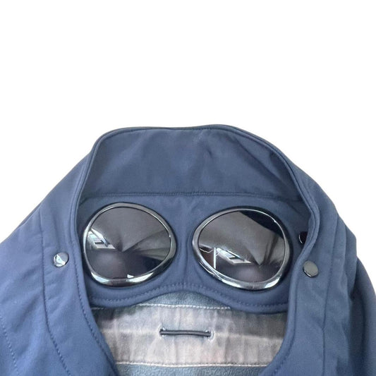 Navy CP Company Shell Goggle Jacket.
