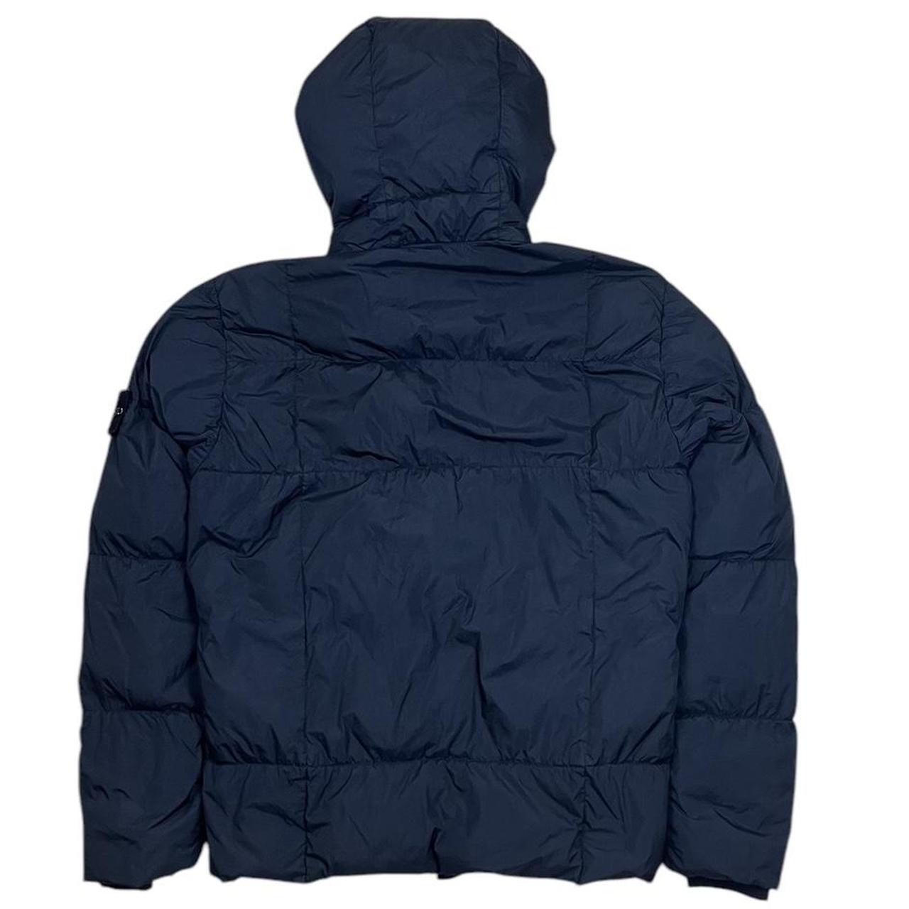Blue Stone Island Crinkle Reps NY Down Jacket