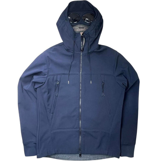 Navy CP Company Shell Goggle Jacket.