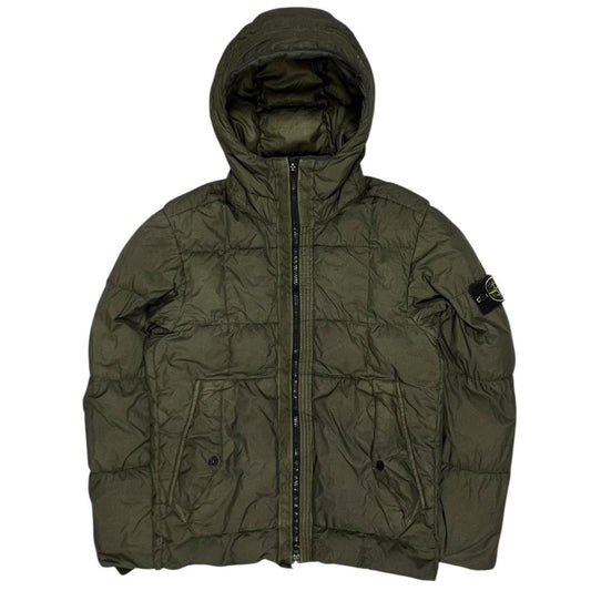 Stone Island Garment Dyed Crinkle Reps NY Down Jacket.