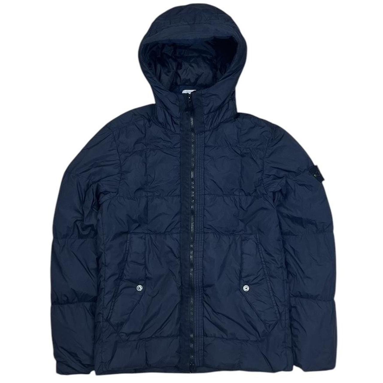 Blue Stone Island Crinkle Reps NY Down Jacket