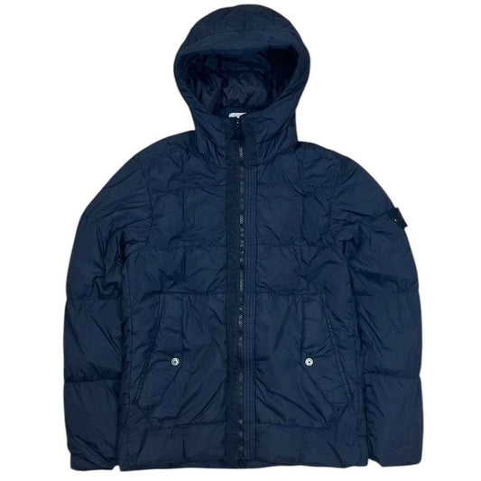 Blue Stone Island Crinkle Reps NY Down Jacket