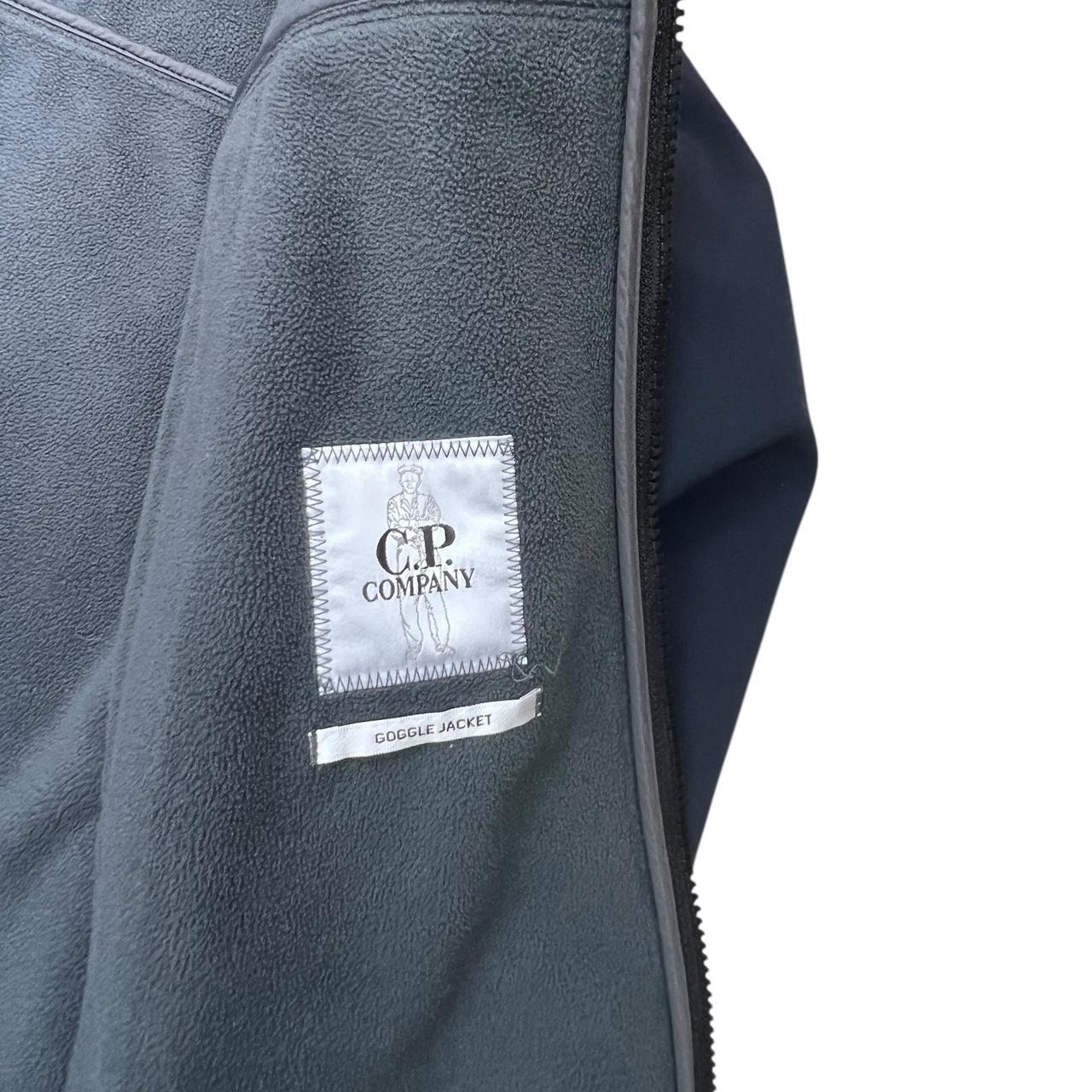 Navy CP Company Shell Goggle Jacket.