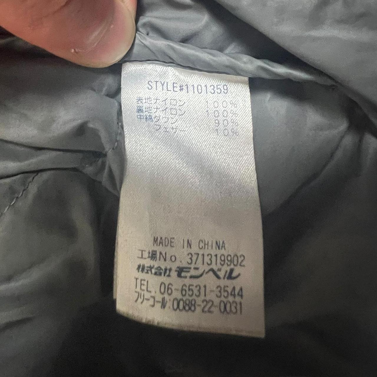 Montbell Down Jacket .