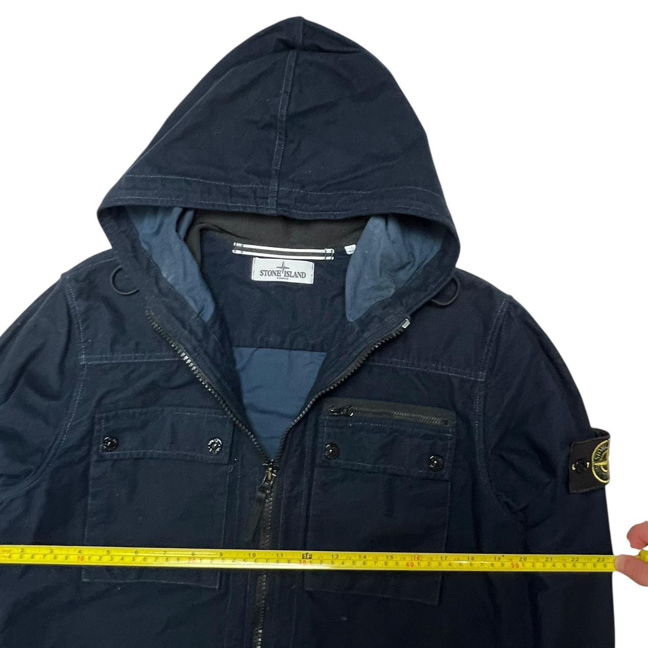 Stone Island Hooded Cotton Overshirt .
