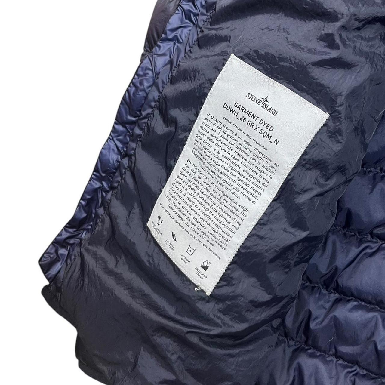Blue Stone Island Garment Dyed Down Puffer Jacket