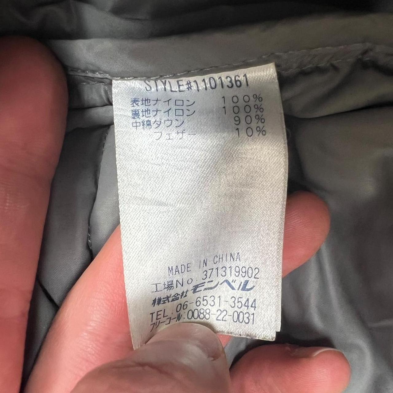 Montbell Down Jacket .